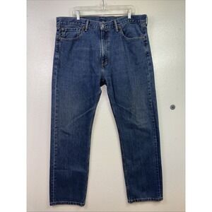 Levis 505 Mens Jeans 40 X32 Blue Denim Straight leg Western Casual Grunge